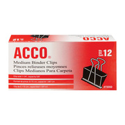 Acco CLIPS BINDER MED 12PK A7072050